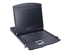 VALUE KVM-Konsole mit KVM-Switch - 8 Anschlüsse - USB - Französisch - 43.2 cm (17")