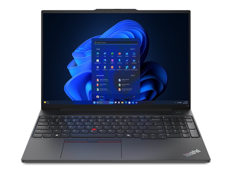 Lenovo ThinkPad E16 Gen 2 21M5 - AMD Ryzen 7 7735HS / 3.2 GHz - Win 11 Pro - Radeon 680M - 16 GB RAM - 512 GB SSD TCG Opal Encryption 2, NVMe - 40.6 cm (16")