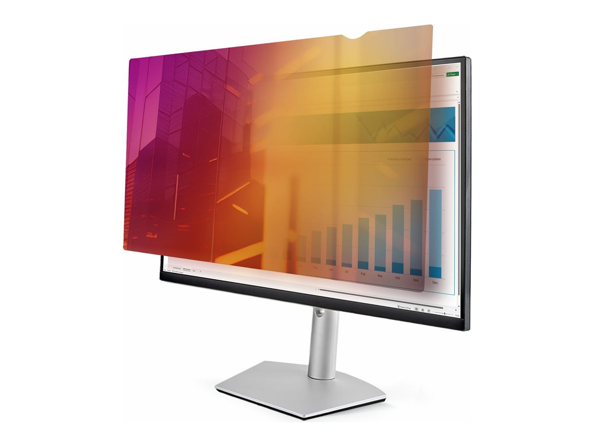 StarTech.com 24-inch 16:9 Gold Monitor Privacy Screen, Reversible Filter w/Enhanced Privacy - Blickschutzfilter für Bildschirme - 2-Wege - entfernbar - Halter/Klebepunkte - 61 cm (24")