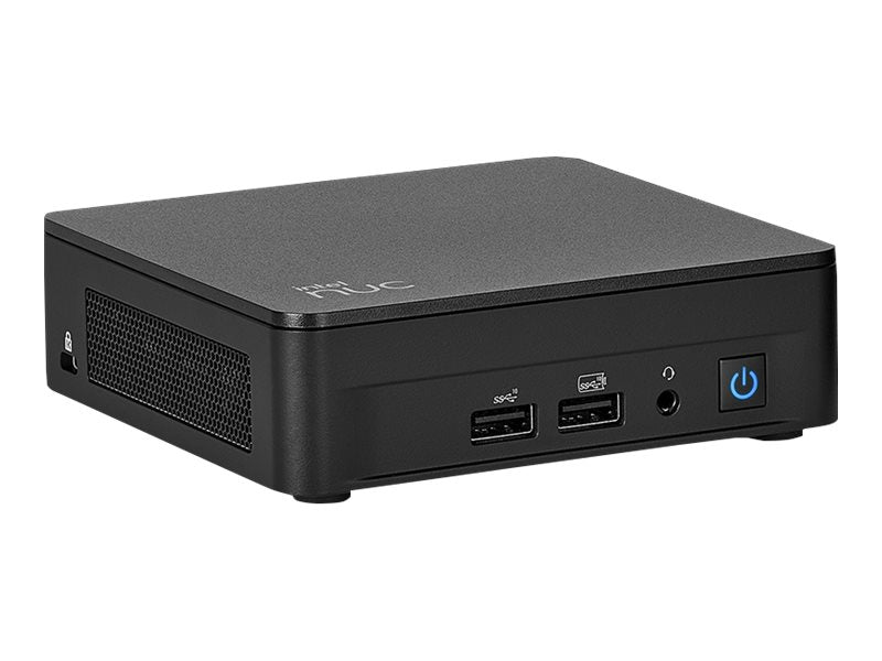 Intel Next Unit of Computing 13 Pro Kit - NUC13ANKi7 - Barebone - Slim Chassis - 1 x Core i7 1360P - RAM 0 GB - Intel Iris Xe Graphics - 1GbE, 2.5GbE, 802.11ax (Wi-Fi 6E)