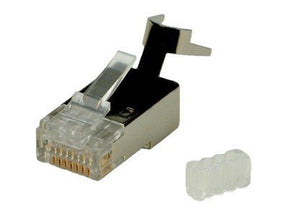 ROLINE Netzwerkanschluss - RJ-45 (M) - CAT 6 - geformt - durchsichtig (Packung mit 10)