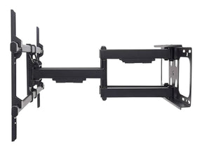 Manhattan TV & Monitor Mount, VESA 200x200 to 800x400mm, Max 75kg, LFD, Tilt & Swivel with 3 Pivots, Lifetime Warranty - Klammer - für gekrümmter LCD-Fernseher - stabiler Stahl - Schwarz - Bildschirmgröße: 94-229 cm (37"-90")