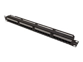 VALUE Patch Panel - Rack montierbar - RJ-45 X 24 - Schwarz - 48.3 cm (19")