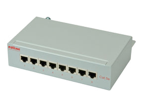 ROLINE Patch Panel - CAT 5e - Hellgrau - 8