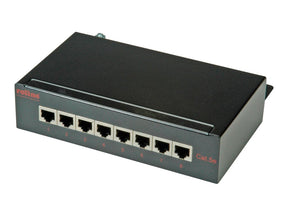 ROLINE Patch Panel - CAT 5e - Schwarz - 8 Ports