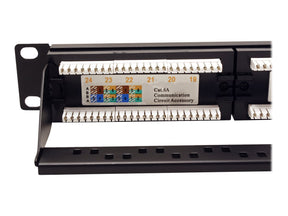 VALUE Patch Panel - Rack montierbar - RJ-45 X 24 - Schwarz - 48.3 cm (19")