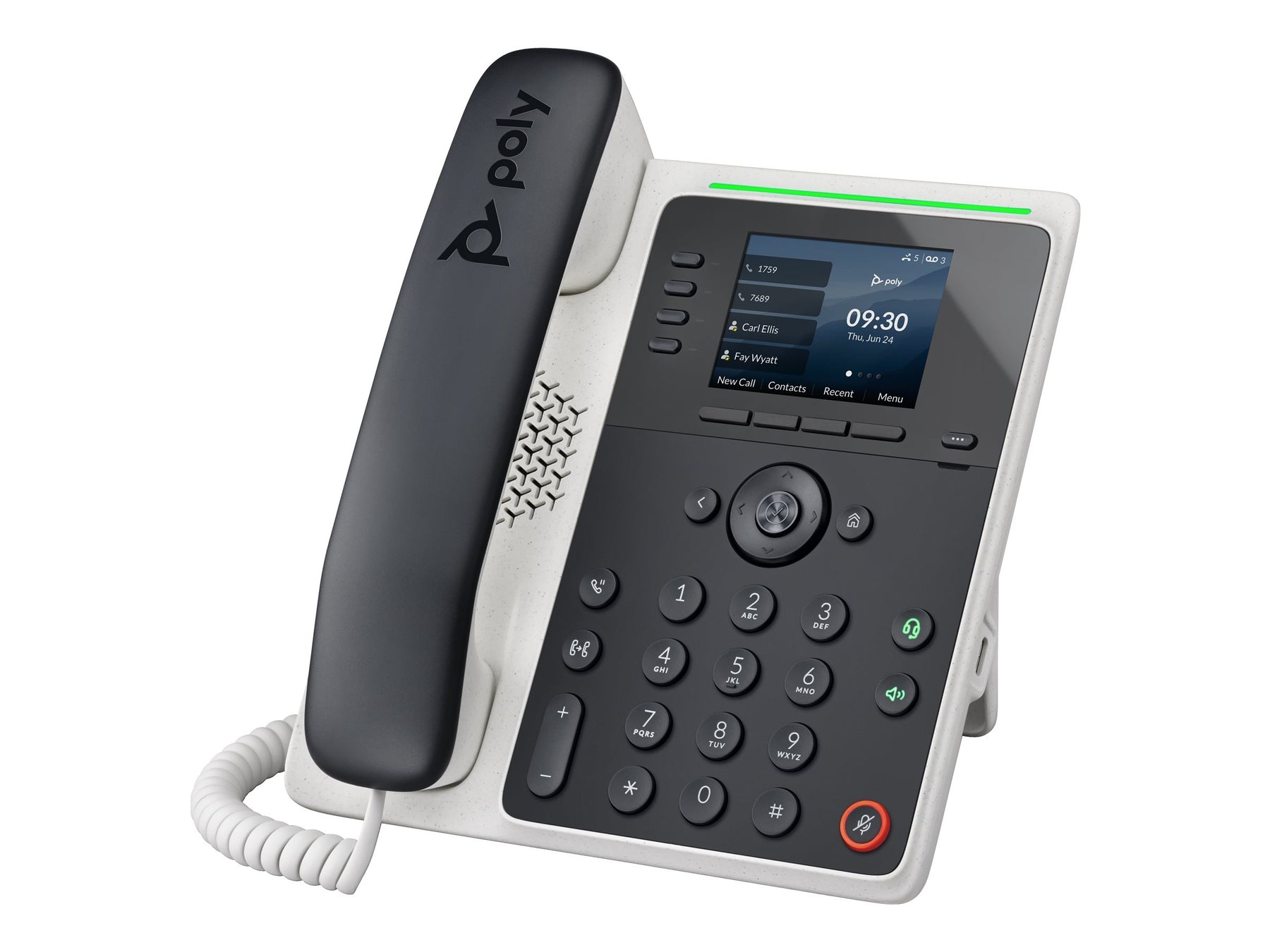 HP Poly Edge E220 - VoIP-Telefon mit Rufnummernanzeige/Anklopffunktion