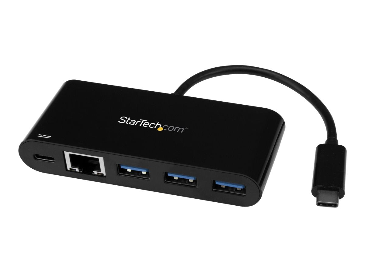 StarTech.com 3 Port USB 3.0 Hub mit Gigabit Ethernet und Stromversorgung