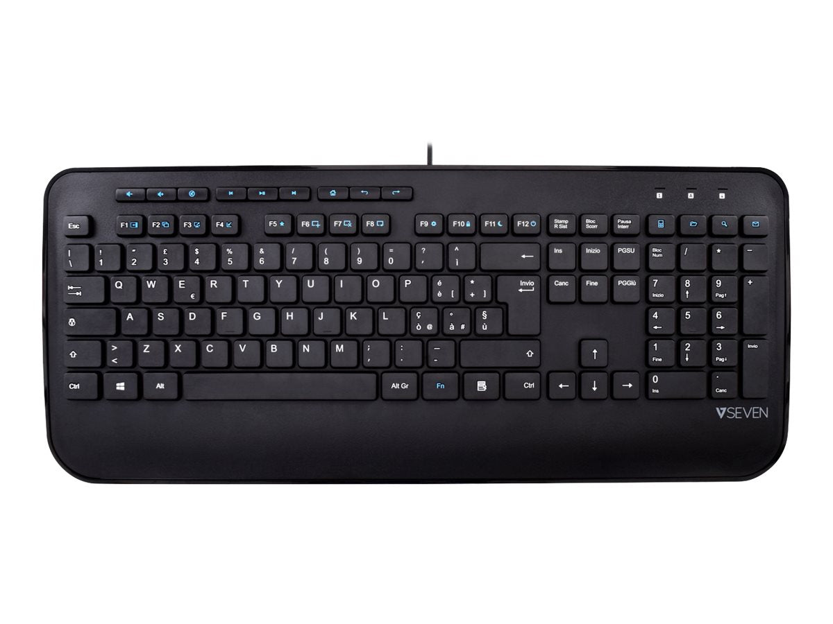 V7 KU300IT - Tastatur - USB - QWERTY - Italienisch