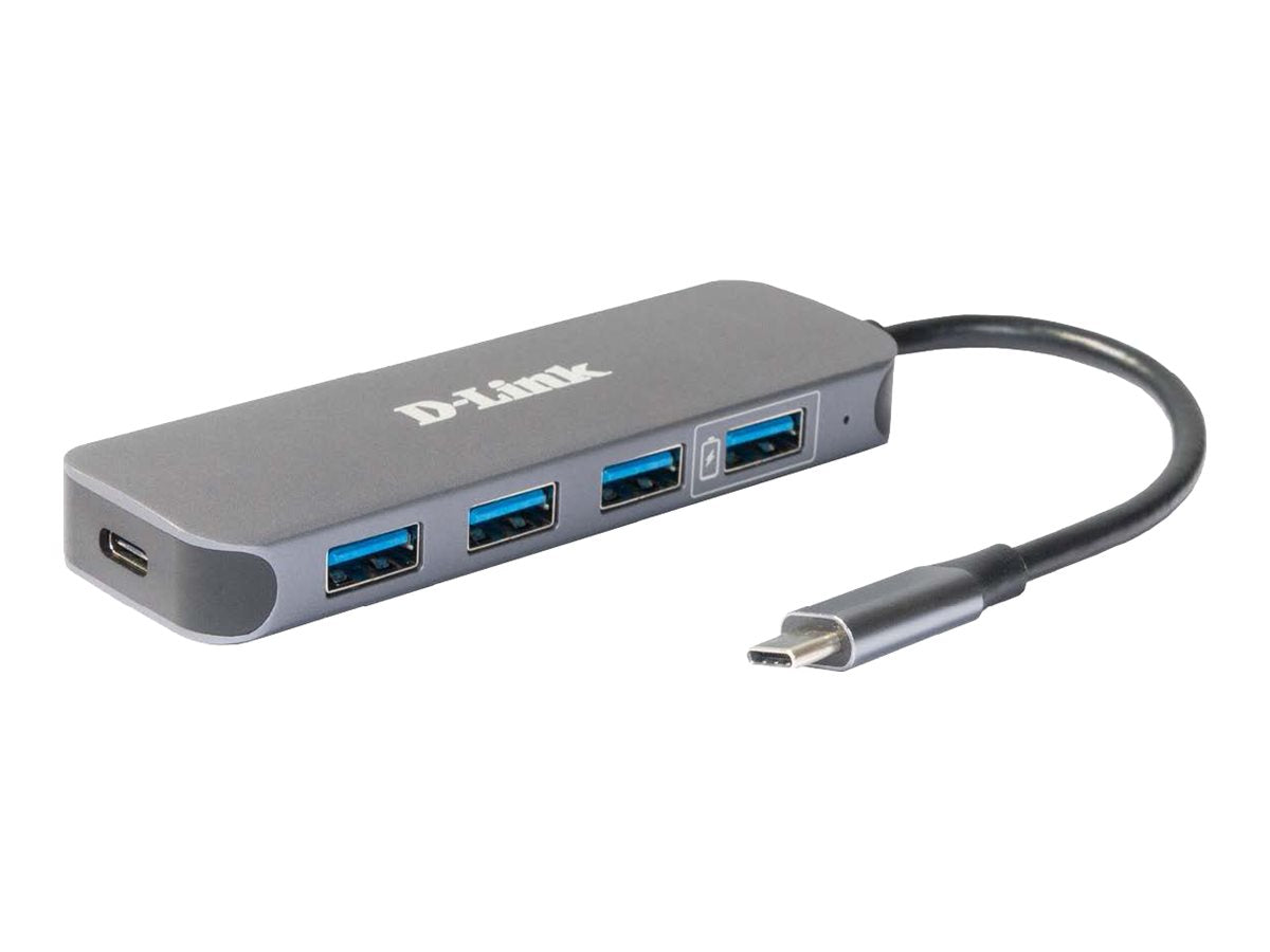 D-Link DUB-2340 - Hub - 4 x SuperSpeed USB 3.0 + 1 x USB-C (Spannungsversorgung)