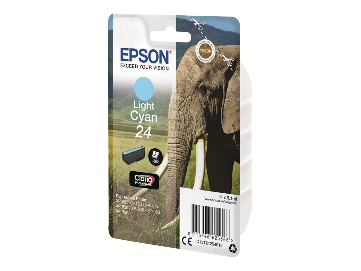 Epson 24 - 5.1 ml - hell Cyan - Original - Tintenpatrone