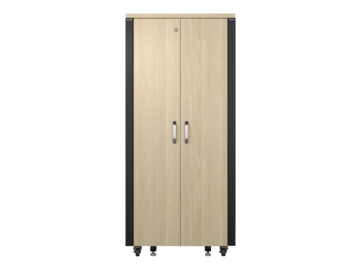 APC NetShelter - Schrank - schallisoliert - Wechselstrom 230 V - Ahorn - 32U - 48.3 cm (19")