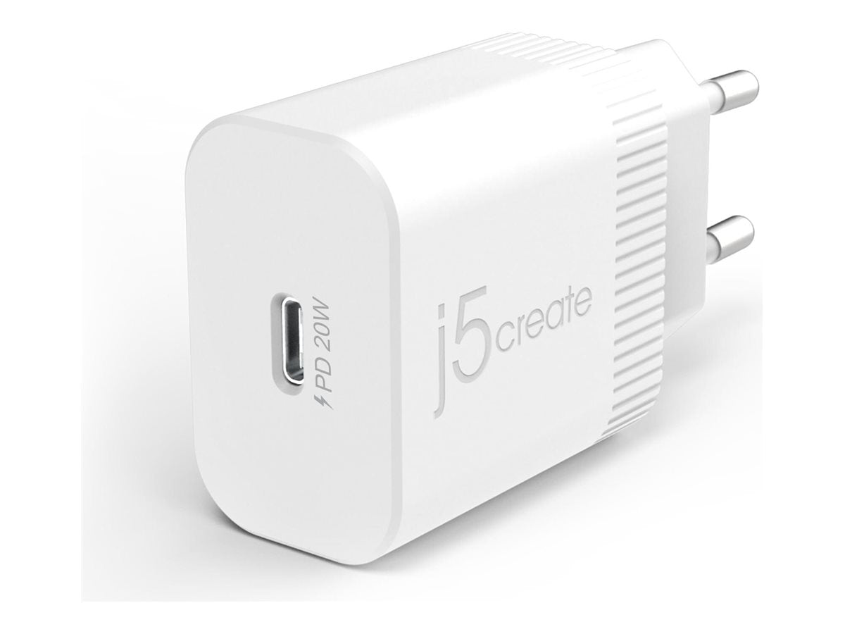 j5create JUP1420 - Netzteil - 20 Watt - 3 A - PD 2.0, PD 3.0 (24 pin USB-C)