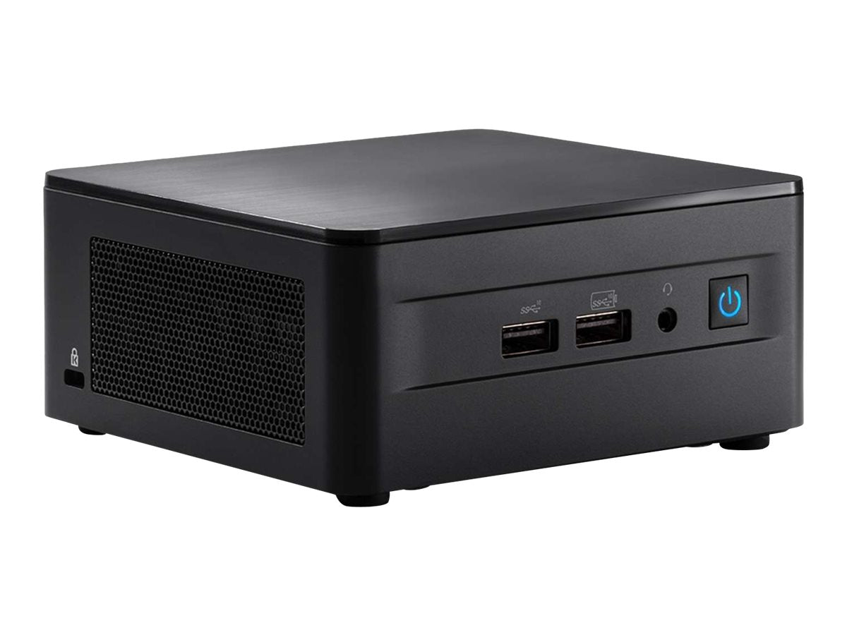 Intel Next Unit of Computing 12 Pro Kit - NUC12WSHv5 - Barebone - hohes Chassis - 1 x Core i5 1250P - vPro Enterprise - RAM 0 GB - Intel Iris Xe Graphics - 1GbE, 2.5GbE, 802.11ax (Wi-Fi 6E)