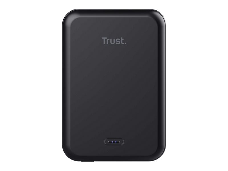 Trust Magno - Induktive Power Bank - Li-Ion - 5000 mAh - 18.5 Wh - 15 Watt - 3 A (24 pin USB-C)