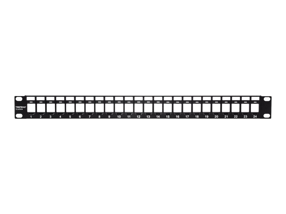 TRENDnet TC-KP24 - Patchpanel (Blindblech) - Rack montierbar - 1U - 48.3 cm (19")