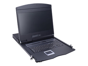 VALUE KVM-Konsole mit KVM-Switch - 8 Anschlüsse - USB - Deutsch - 48 cm (19")