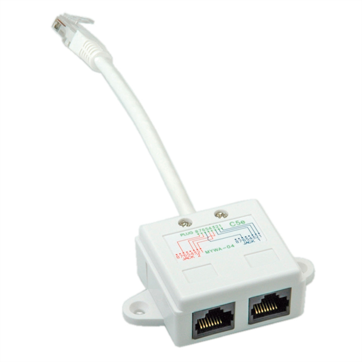 VALUE T-Adapter - Netzwerk-Splitter - RJ-45 (M)