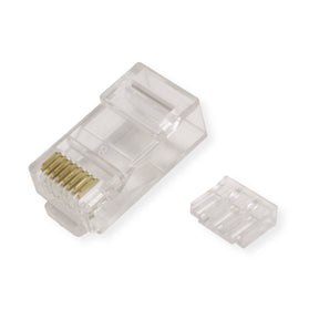 VALUE Netzwerkanschluss - RJ-45 (M) - ungeschirmt - CAT 6e - durchsichtig (Packung mit 10)