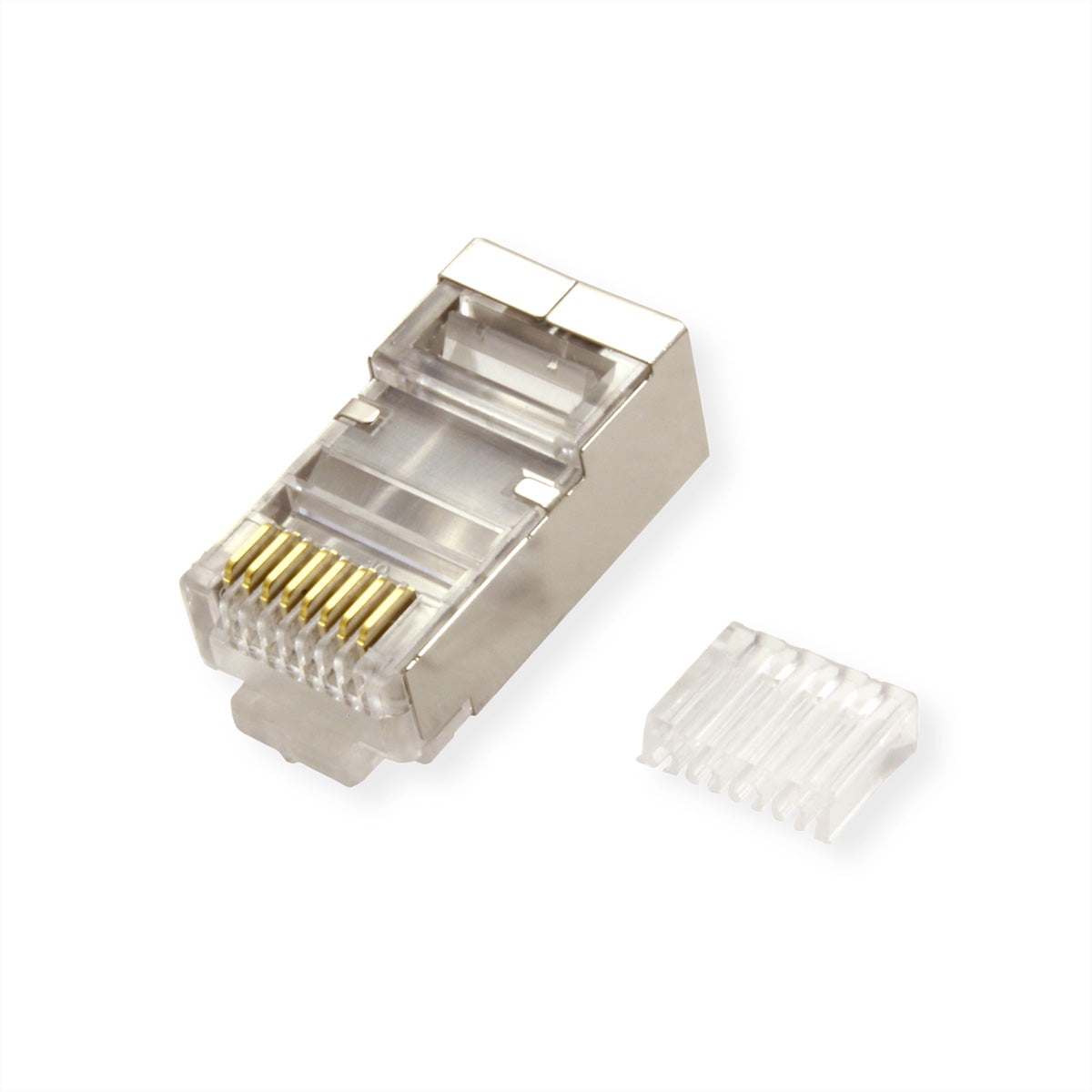 VALUE Netzwerkanschluss - RJ-45 (M) - STP - CAT 6e - durchsichtig (Packung mit 100)