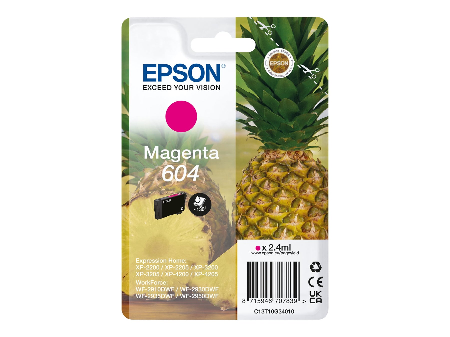 Epson 604 Singlepack - 2.4 ml - Magenta - original