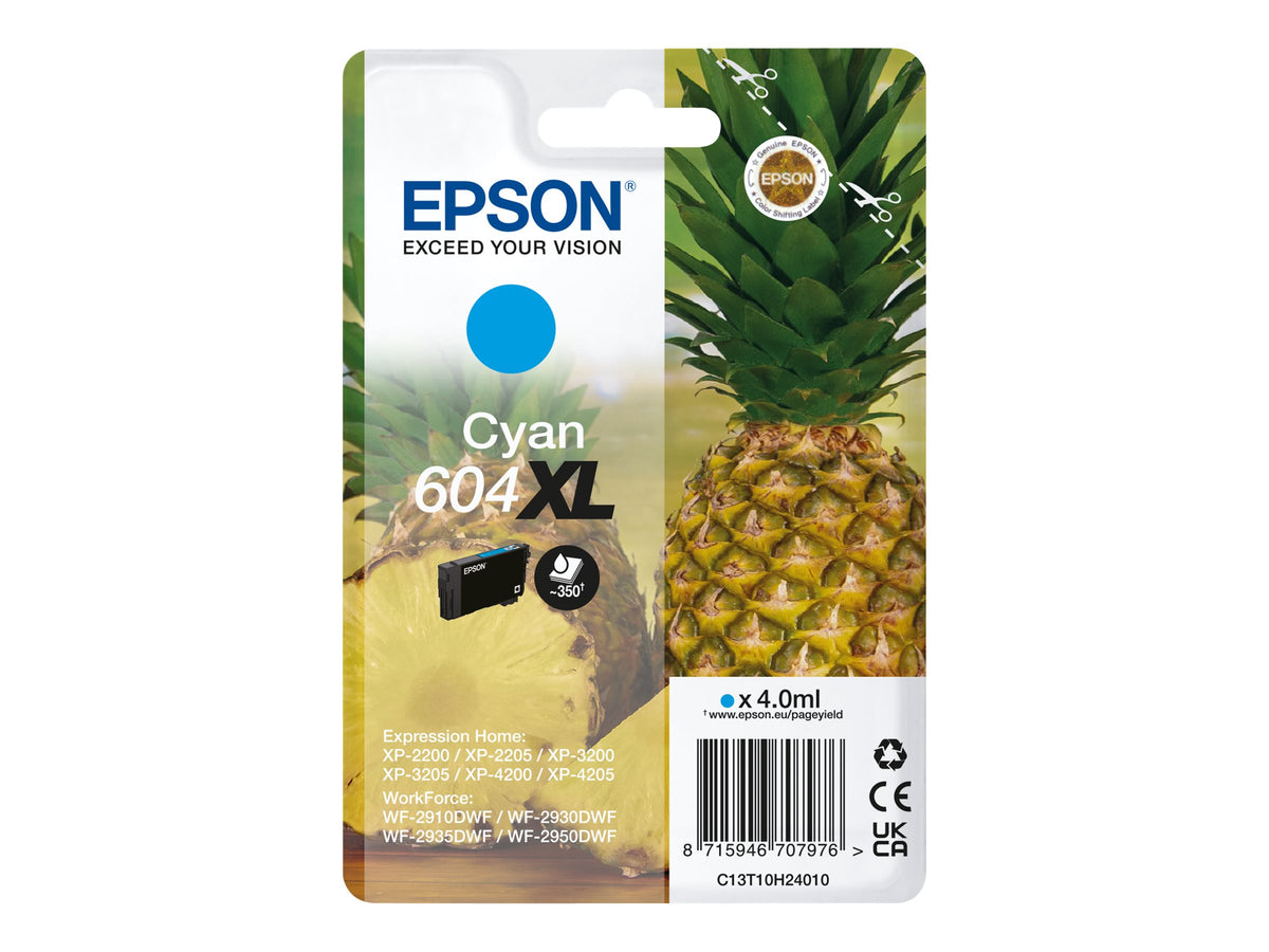 Epson 604XL Singlepack - 4 ml - XL - Cyan - original