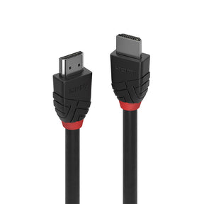 Lindy Black Line - Standard - HDMI-Kabel - HDMI männlich zu HDMI männlich - 7.5 m - Dreifachisolierung - Schwarz - rund, unterstützt 4K 30 Hz (4096 x 2160)