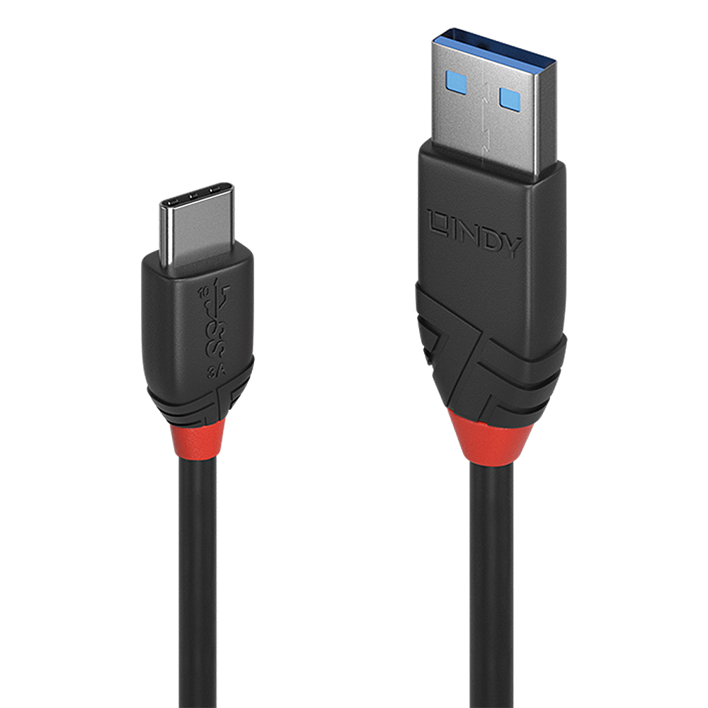 Lindy Black Line - USB-Kabel - USB-C (M) bis USB Typ A (M)