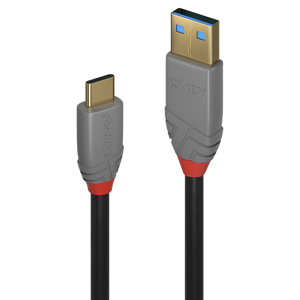 Lindy Anthra Line - USB-Kabel - USB-C (M) bis USB Typ A (M)