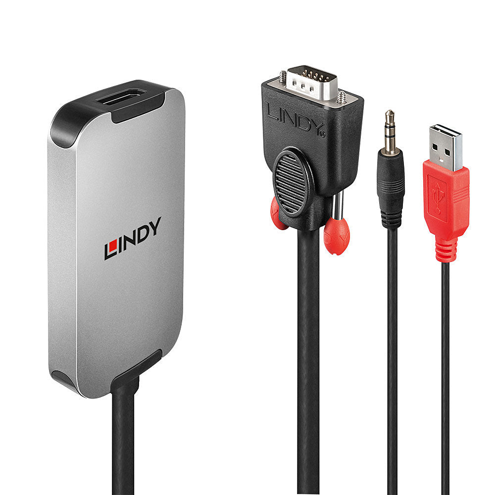 Lindy VGA to DisplayPort 1.2 Converter - DisplayPort-Adapter - HD-15 (VGA)