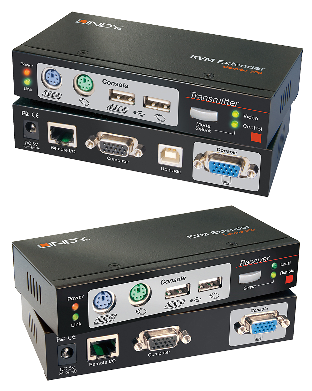 Lindy Cat.5 KVM Extender Combo 300 - KVM-Extender