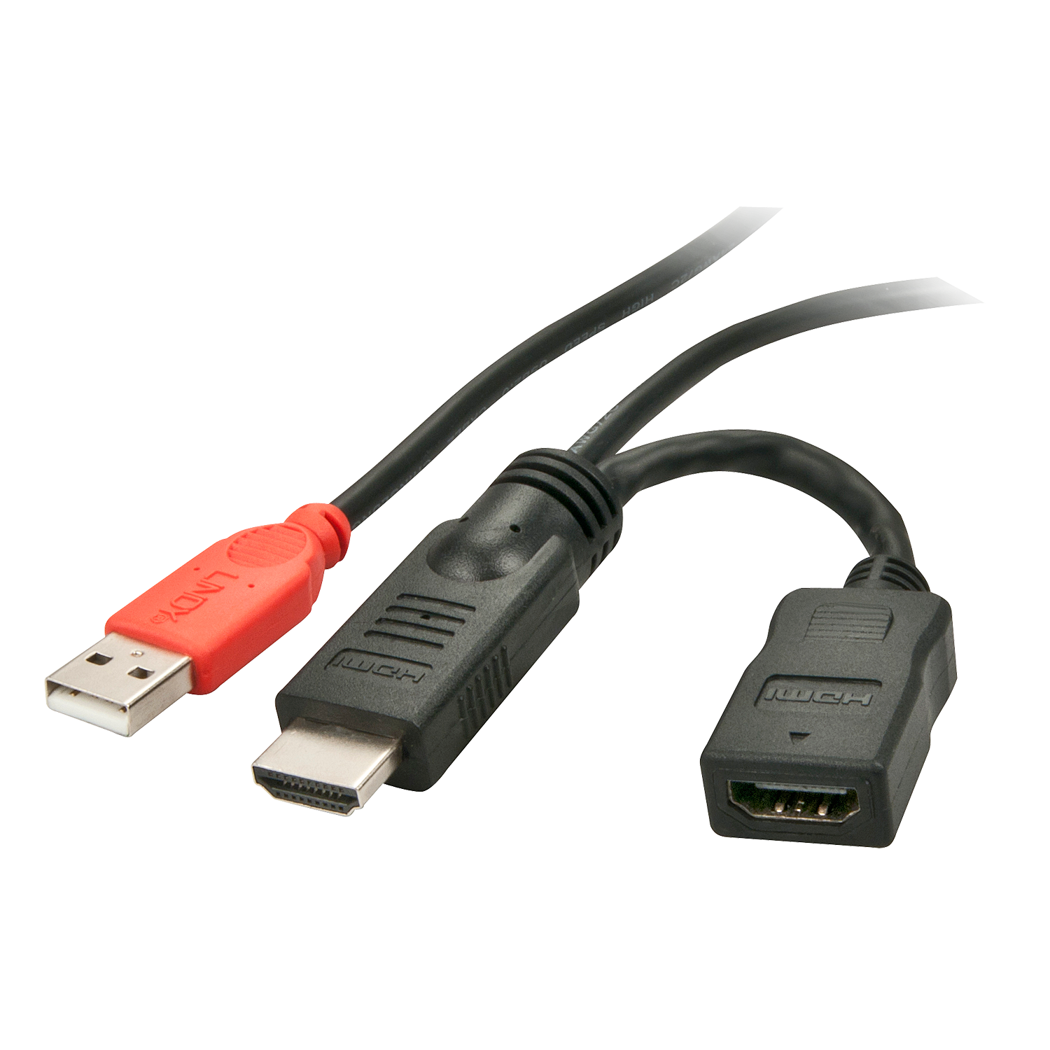 Lindy Stromeinspeisungsadaper - Strom- / Audio- / Videokabel - HDMI, USB (nur Strom)