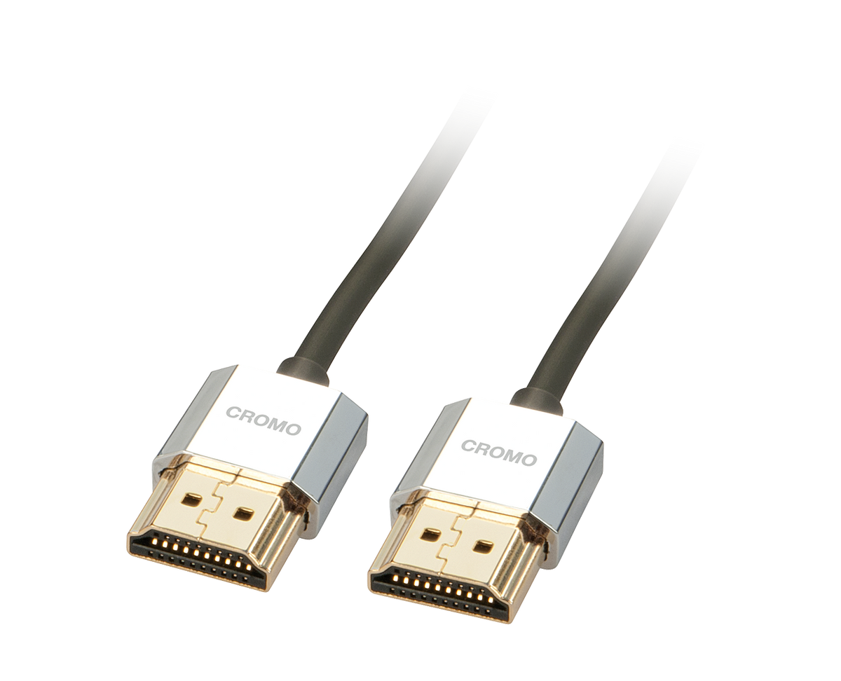 Lindy CROMO Slim High Speed HDMI Cable with Ethernet - HDMI mit Ethernetkabel - HDMI (M)