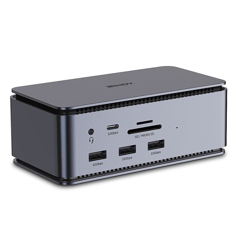 Lindy DST-Pro - Dockingstation - für Laptop - USB-C