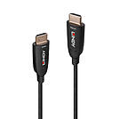 Lindy HDMI-Kabel - HDMI männlich zu HDMI männlich - 15 m - Glasfaser - Schwarz - unterstützt 8K 60 Hz (7680 x 4320)