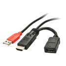 Lindy Stromeinspeisungsadaper - Strom- / Audio- / Videokabel - HDMI, USB (nur Strom)