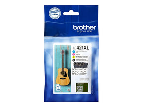 Brother LC421XL Value Pack - 4er-Pack - XL - Schwarz, Gelb, Cyan, Magenta