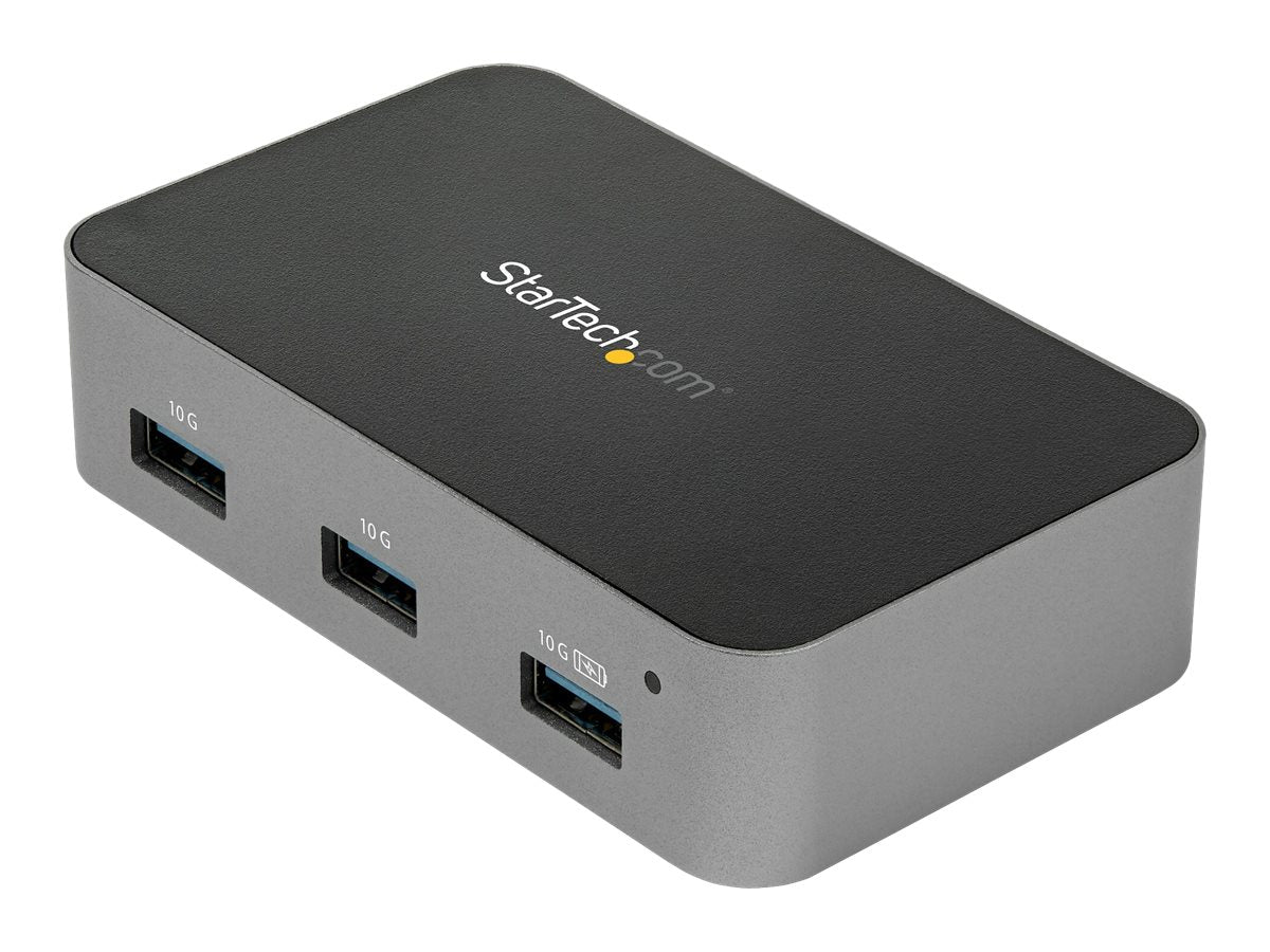 StarTech.com HB31C4AS 4-Port-USB-C-Hub (10 Gbit/s, USB 3.1, 4X USB-A, 1m Hostkabel, powered, mit Netzteil)