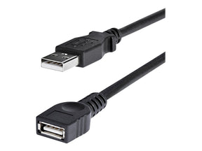 StarTech.com 1,8m USB 2.0 A Verlängerungskabel - Stecker / Buchse - USB Verlängerung - Schwarz - USB-Verlängerungskabel - USB (M)