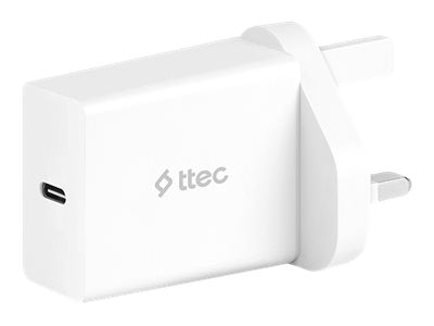 T-Tec SmartCharger Pro - Netzteil - 20 Watt - PD, Qualcomm Quick Charge 4.0+ (24 pin USB-C)