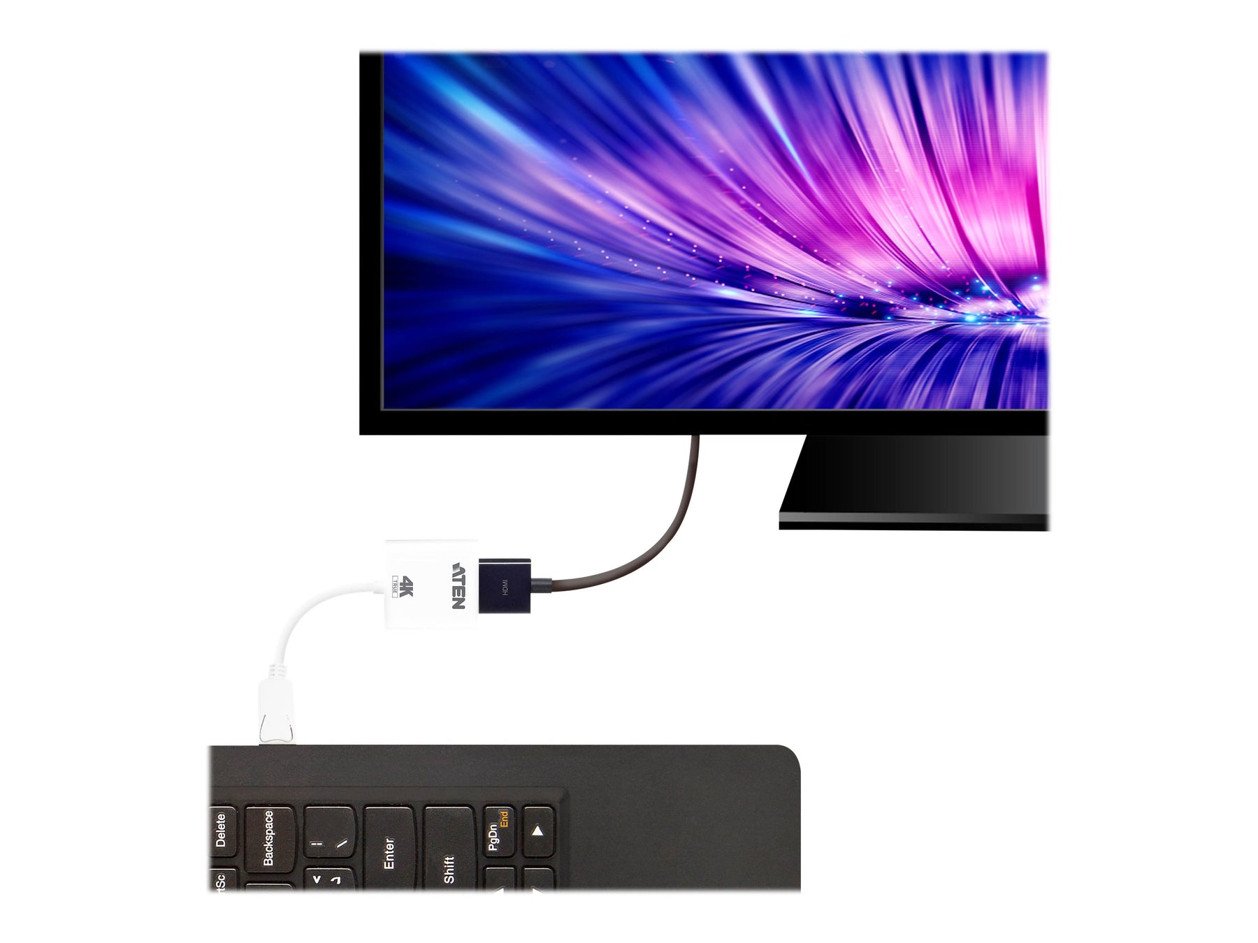 ATEN VC986B - Videoadapter - DisplayPort männlich zu HDMI weiblich