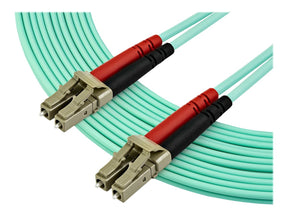 StarTech.com 7m OM3 LC to LC Multimode Duplex Fiber Optic Patch Cable - Aqua - 50/125 - LSZH Fiber Optic Cable - 10Gb (A50FBLCLC7)