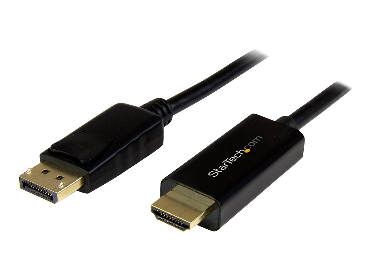 StarTech.com 2m DisplayPort auf HDMI Konverterkabel - 4K - DP auf HDMI Adapter mit Kabel - Ultra HD 4K - St/St - Videokabel - DisplayPort (M)