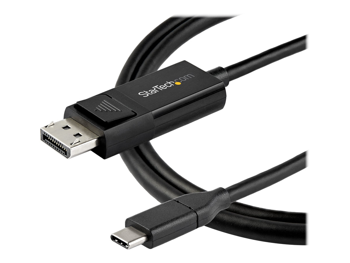 StarTech.com 3ft/1m USB C to DisplayPort 1.4 Cable 8K 60Hz/4K, Bidirectional DP to USB-C or USB-C to DP Reversible Video Adapter Cable, HBR3/HDR/DSC, USB Type C/Thunderbolt 3 Monitor Cable - 8K USB-C to DP Cable (CDP2DP141MBD)