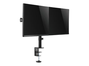 LogiLink Befestigungskit - einstellbarer Arm - für 2 LCD-Displays - Schwarz - Bildschirmgröße: 43.2-81.3 cm (17"-32")