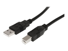 StarTech.com 10m Aktives USB 2.0 A auf B Kabel - USB Anschlusskabel - Stecker/Stecker - Schwarz - USB-Kabel - USB (M)