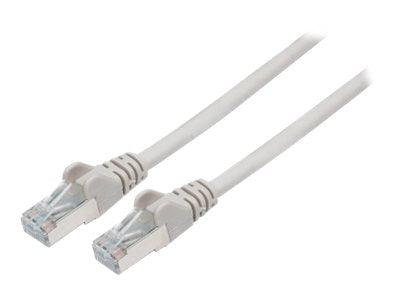 Intellinet Network Patch Cable, Cat6A, 15m, Grey, Copper, S/FTP, LSOH / LSZH, PVC, RJ45, Gold Plated Contacts, Snagless, Booted, Polybag - Patch-Kabel - RJ-45 (M)