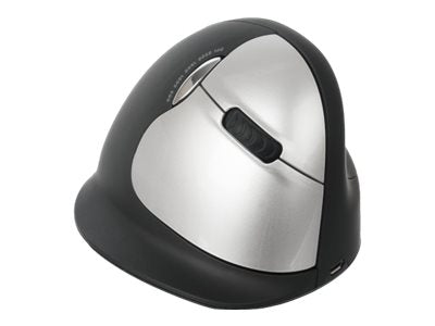 R-Go HE Mouse Ergonomische Maus, Groß (über 185mm), rechtshändig, drahtlose - Maus - ergonomisch - Für Rechtshänder - 5 Tasten - kabellos - 2.4 GHz - kabelloser Empfänger (USB)