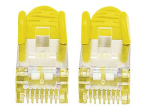 Intellinet Network Patch Cable, Cat7 Cable/Cat6A Plugs, 10m, Yellow, Copper, S/FTP, LSOH / LSZH, PVC, RJ45, Gold Plated Contacts, Snagless, Booted, Polybag - Netzwerkkabel - RJ-45 (M)