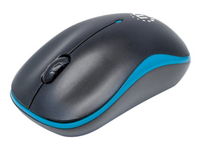 Manhattan Success Wireless Mouse, Black/Blue, 1000dpi, 2.4Ghz (up to 10m)